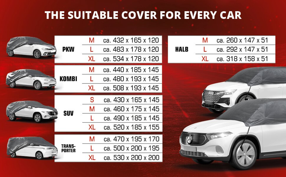 Car cover All Weather Basic, car cover half garage size XL silver, Outdoor car  covers, Car covers, Covers & Garages