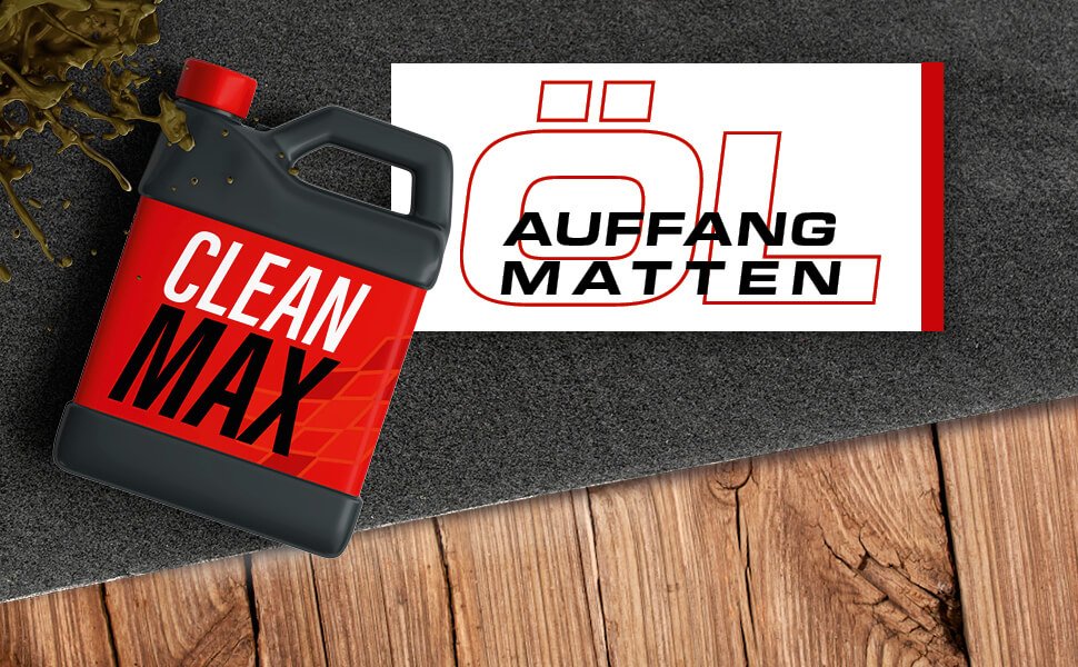 Öl-Auffangmatte Clean Max, robuste Schutzmatte 60x90 cm schwarz