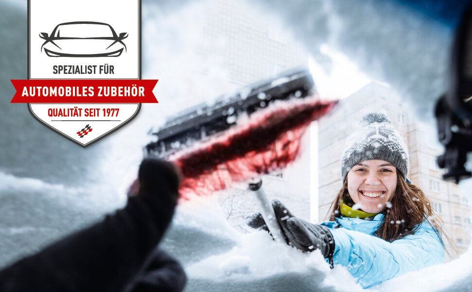 Auto Eiskratzer Winter 2 In 1, Schneebesen Auto mit Besen