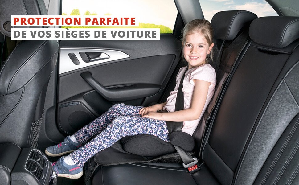 2x protecteur de dossier de voiture organisateur de siège arrière de  voiture pour enfants protecteur de siège de voiture