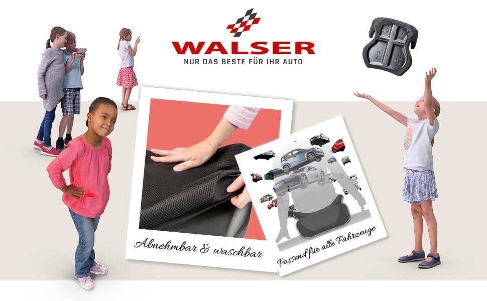 WALSER 15483 Kindersitz Lino, Kindersitzerhöhung mit Gurtführung