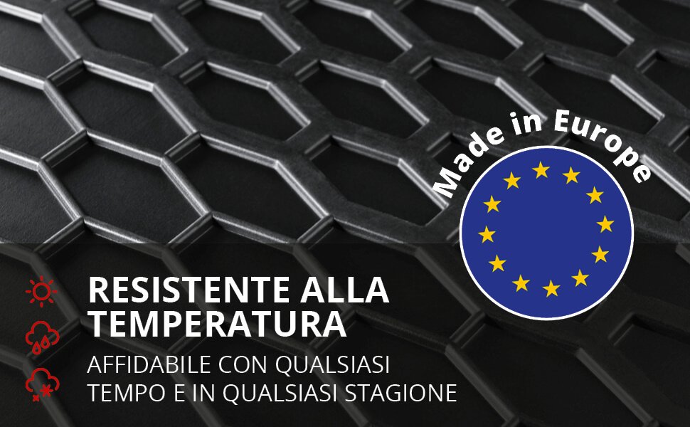 Fiat Grande Punto/EVO 2006↗ Gomma tappetini (4 pezzi, Novline) 5D
