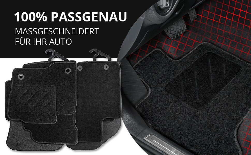 Premium Fußmatten für Peugeot Expert 3-Sitzer vorne