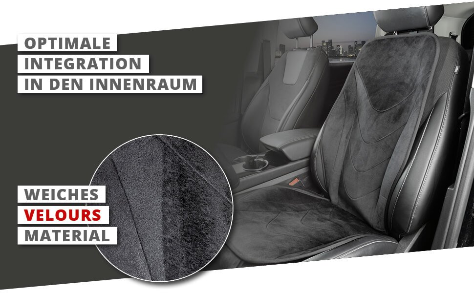 PKW Sitzauflage Air Flow, ergonomischer Auto-Sitzaufleger schwarz