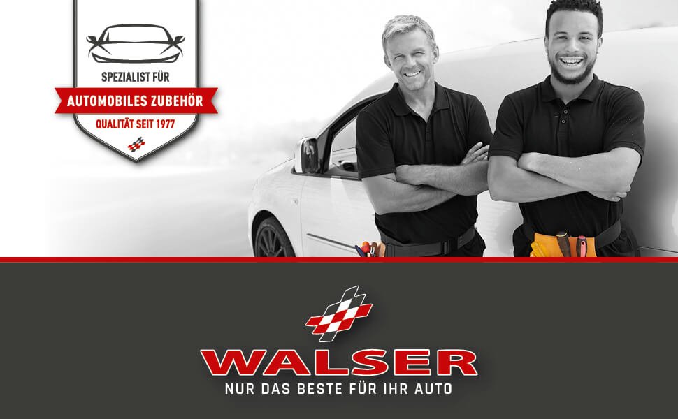 WALSER 11508 Sitzschonbezug schwarz, Eco-Leder, Polyester, vorne ▷ AUTODOC  Preis und Erfahrung