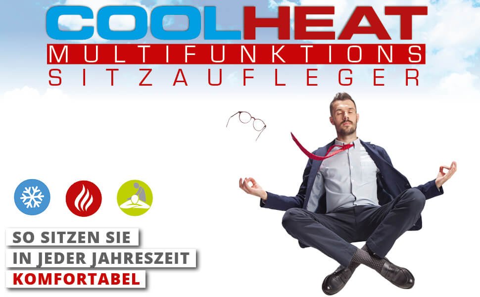 PKW-Sitzauflage CoolHeat, Auto-Sitzaufleger mit Heiz-, Kühl- und  Massagefunktion schwarz, € 35,- (7410 Loipersdorf im Burgenland) - willhaben