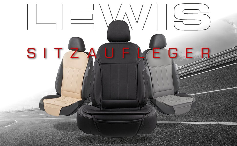 PKW Sitzauflage Lewis, Auto-Sitzaufleger beige