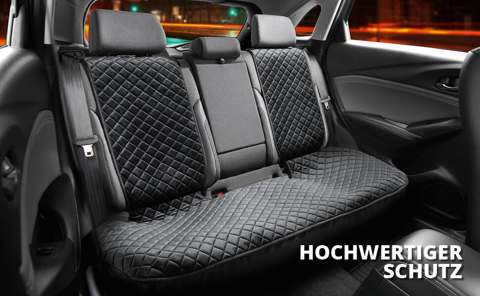 SAFWEL Sitzschoner für Autositze 3D-Flachs-Autositz-Schutzbezug,  Universeller Sitz, Luxuriöses Auto-Innenzubehör, Atmungsaktives Sitzkissen  (Farbe : Schwarz, Größe : D) : : Baby