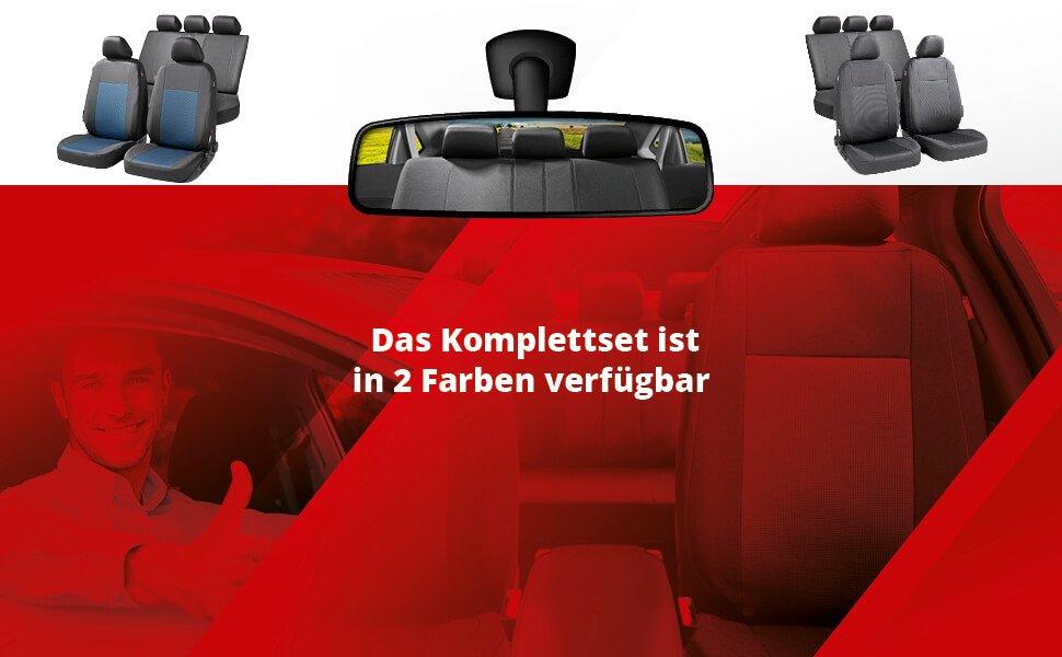 HP-AUTOZUBEHÖR Autositzbezug Schonbezug Super Speed 11-teilig, Passend für  fast alle Fahrzeuge