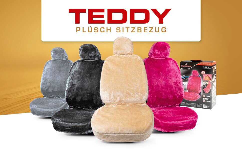 Autositzbezug Teddy aus Kunstfell, PKW-Schonbezug Einzelsitz