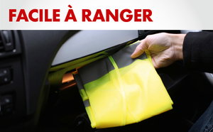 Gilet De Sécurité Jaune Fluorescent Conforme ISO 20471 - Taille XL - Pour Voiture, Vélo, Moto, Travail - Bandes Réfléchissantes 360° - Fermeture Velcro