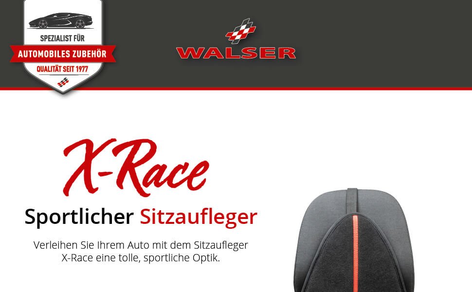 Walser Sitzbezug Sitzauflage Sitzschoner Autositzauflage S Race rot 11654