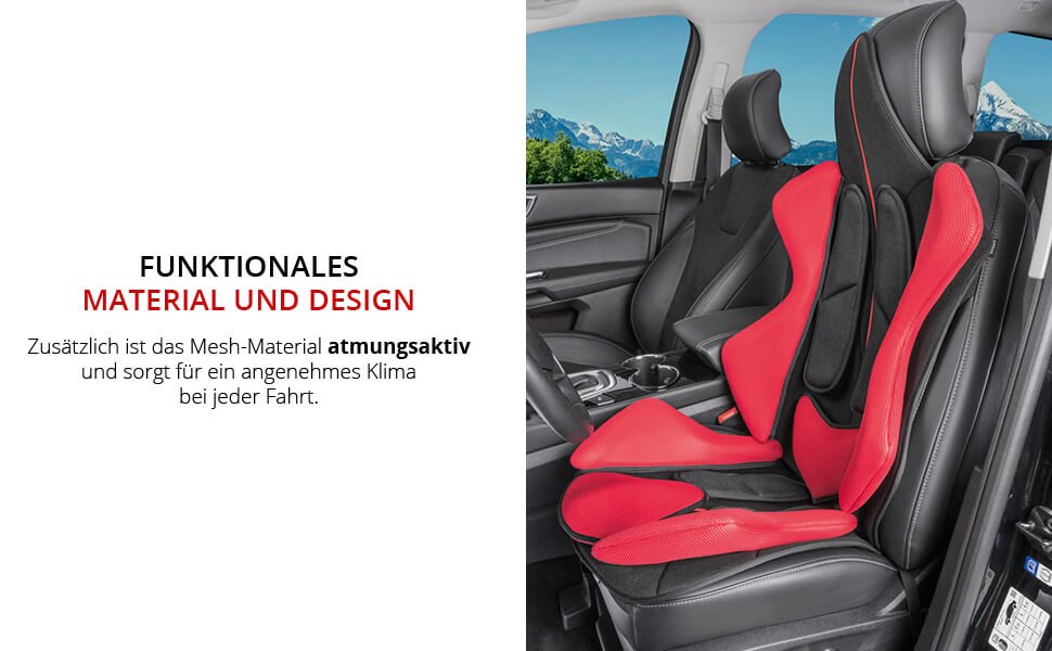 PKW Sitzauflage X-Race schwarz rot, Sitzauflagen